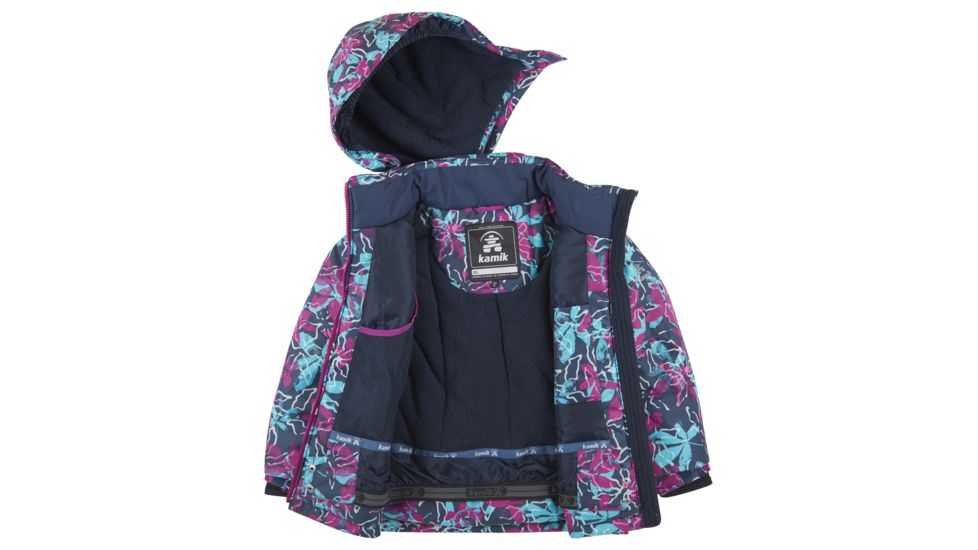 Kamik Tessie Posies - Girls, Charcoal Berry, 8, V66858-CBR-8YR-G