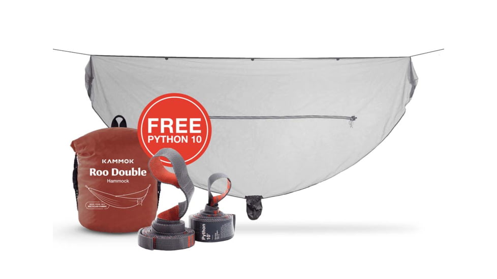 Kammok Hammock Bug Net Bundle, Sierra Red, hammock-bug-net-bundle