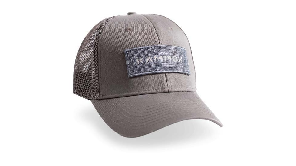 Kammok Logo Patch Mesh Trucker Hat, Gray, One Size, LogoPatchMesh-Hat-GRAY
