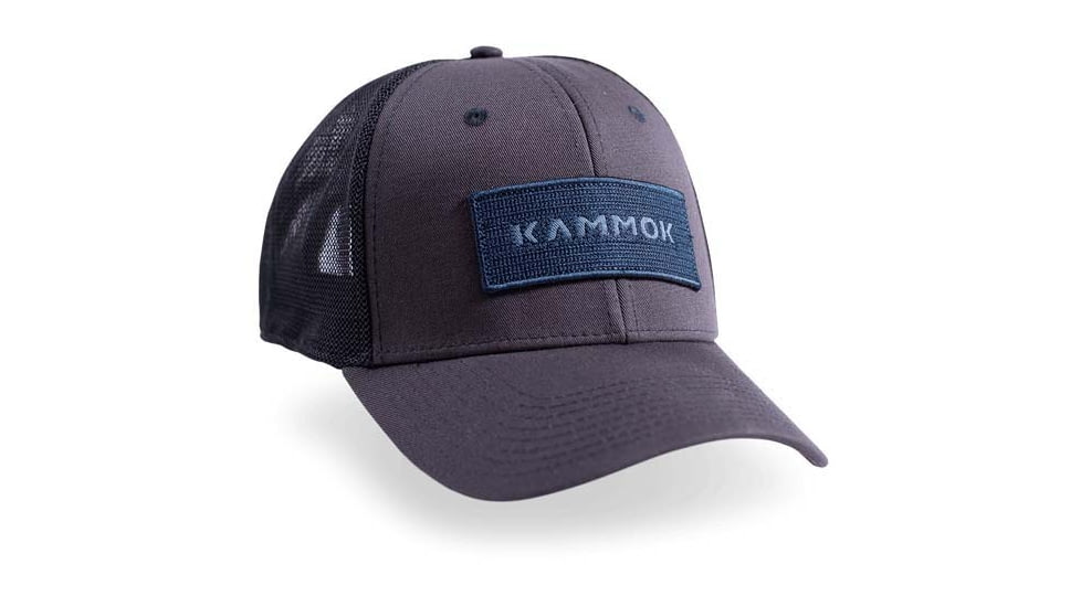Kammok Logo Patch Mesh Trucker Hat, Indigo, One Size, LogoPatchMesh-Hat-INDIGO
