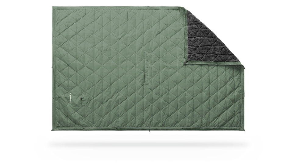 Kammok Mountain Blanket Outlet 497C0F64, Noticeably Used, Coastal Green, ONUMountainBlanketSPRGRN