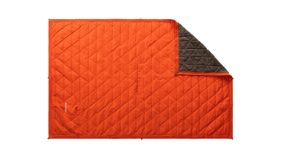 Kammok Mountain Ultra-Plush Fleece Blanket, Ember Orange, One Size, MountainBlanketx-EMBORG