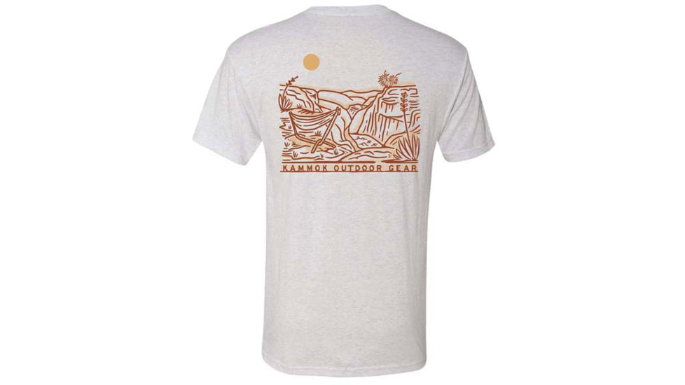 Kammok Rio Mesa Tri-Blend Tee - Mens, Heather Gray, 2XL, Tee-Shirt-BIBEWHITE-XXL