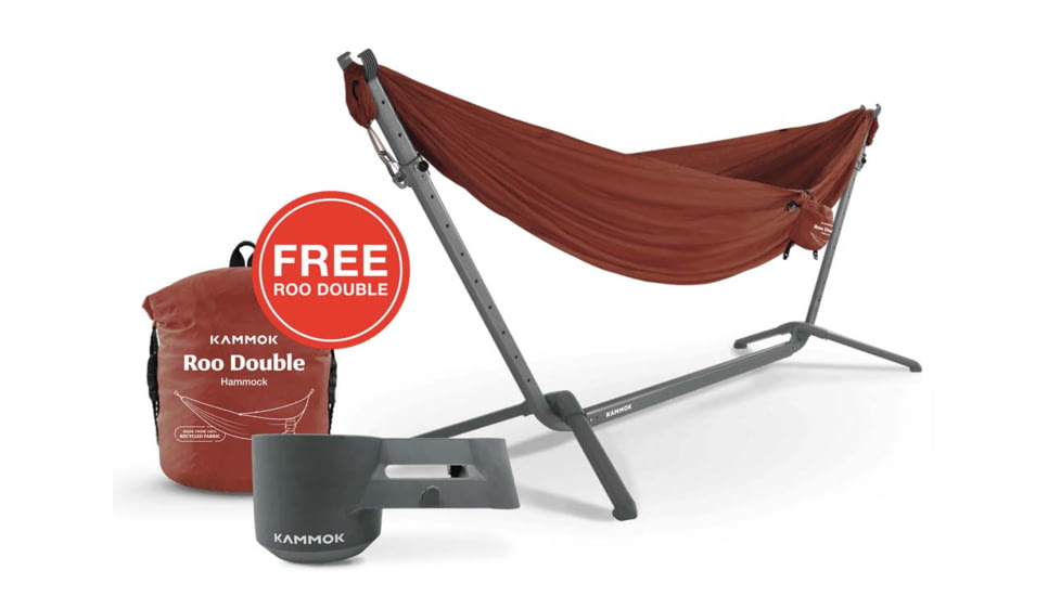 Kammok Swiftlet Hammock Stand Bundle, Sierra Red, swiftlet-ham-stand-bnd