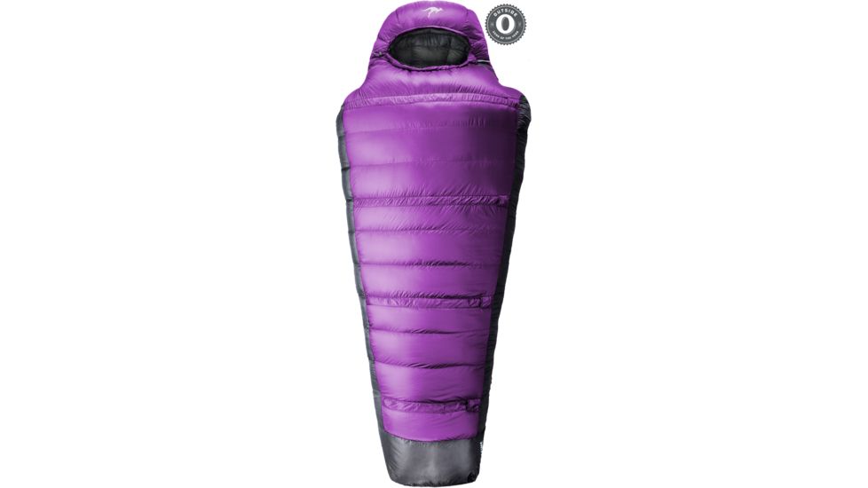 Kammok Thylacine Down Sleeping Bag-Half Moon Purple/Stone Grey-Regular