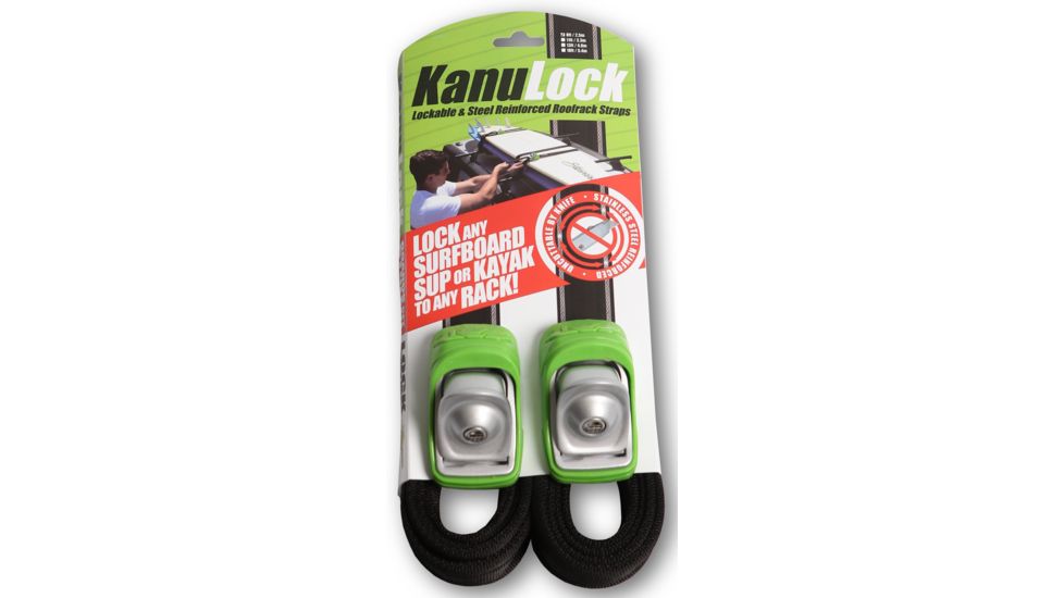 Kanulock Locking Cam Strap Set-Green-8 ft