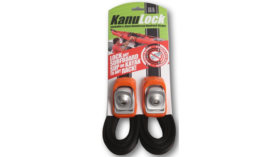 Kanulock Locking Cam Strap Set-Orange-11 ft