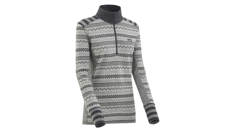 Kari Traa Akle Half Zip Thermal Top - Womens, Dove, Small, 622133-DOVE-S