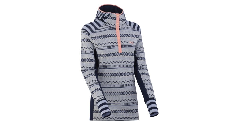 Kari Traa Akle Hood Thermal Top - Womens, Calm, Small, 622066-CALM-S