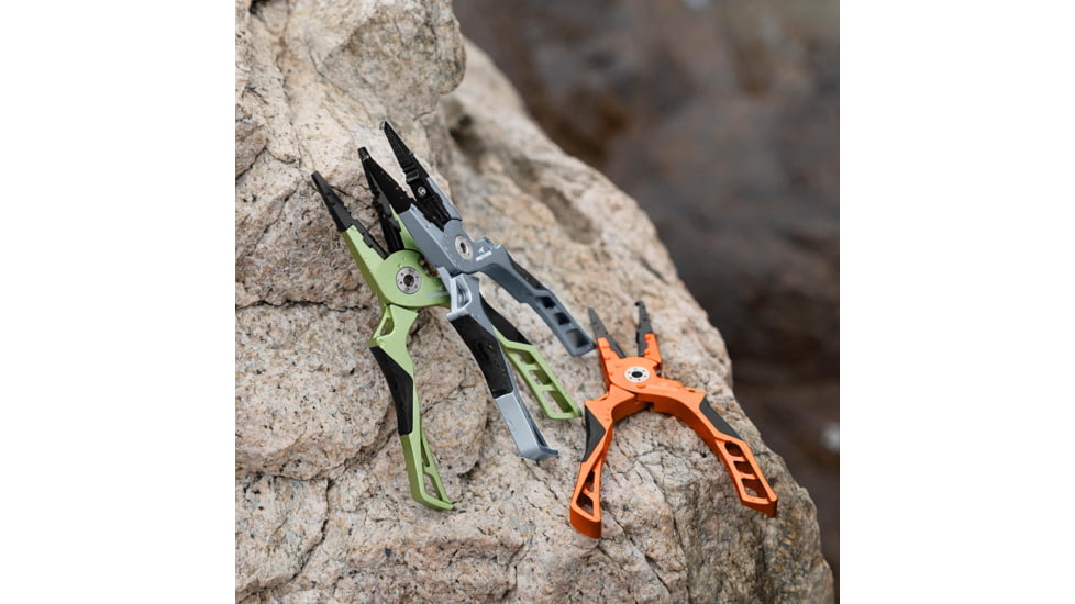 Kast King Gila Aluminum Straight Nose Plier, Burnt Orange, 7.5in, KKTATLSPLR8SALGIBTO