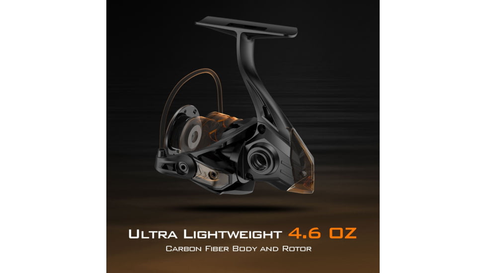 Kast King Kestrel 1000 SFS Carbon Body Spinning Reel, 6.2:1, 4.6oz, KKRLSPNKSSFS10GS