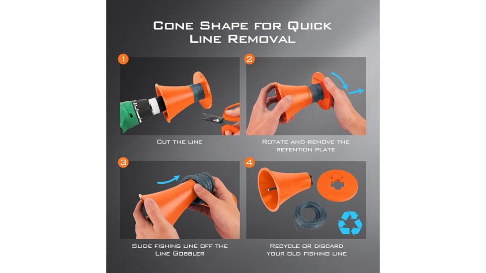 Kast King Line Stripper, Orange/Black, KKTALIMSTRGOBOR