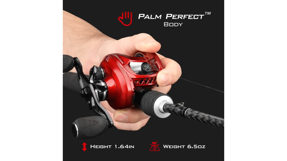 Kast King MegaJaws Baitcasting Reels w/AutoMag Dual Braking System, Right, 5.4:1, KKRLCSTMJ54RSIC