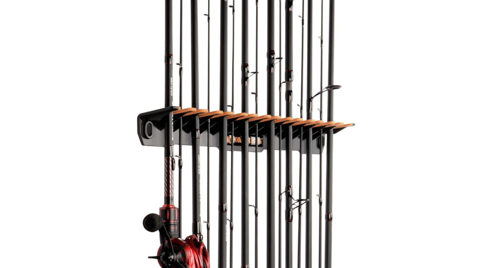 Kast King Patented V15 Vertical Fishing Rod Holder, Orange/Black, 2pc, KKTAROMRRV15BK2