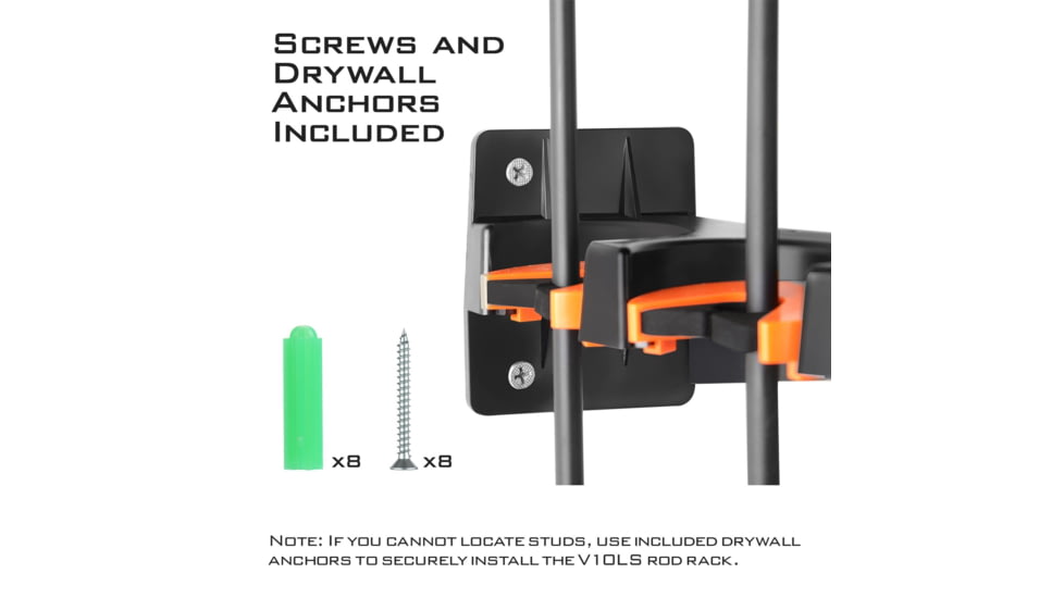 Kast King V10LS Spooling Station and Rod Rack, Orange/Black, KKTAROMRRV10LSOR