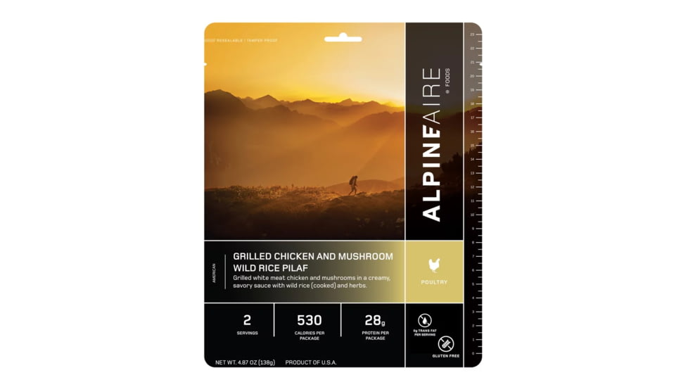 Katadyn Alpine Aire Foods Grilled Chicken and Mushroom Wild Rice Pilaf, 60350