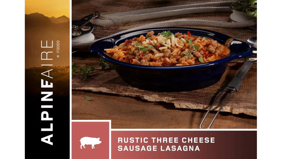 Katadyn Alpine Aire Foods Rustic Three Cheese Sausage Lasagna, 60625