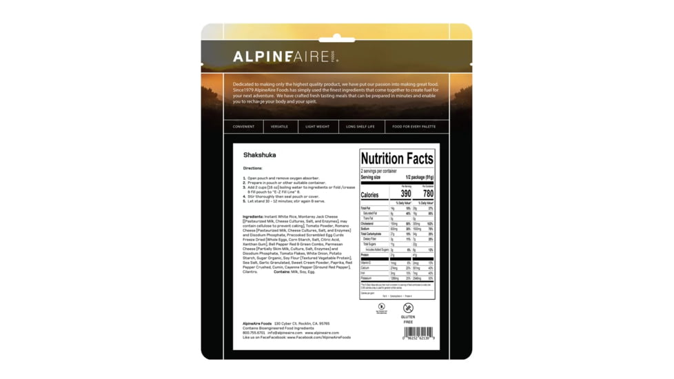 Katadyn Alpine Aire Foods Shakshuka, 60130