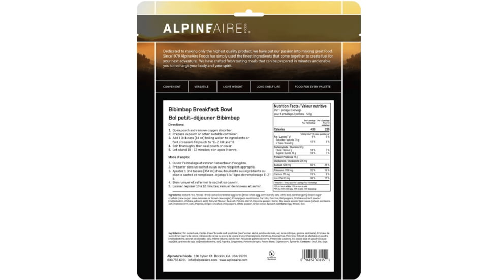 Katadyn Bibimbap Breakfast Bowl, One Size, 62155