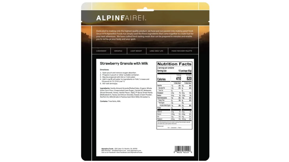 Katadyn Strawberry Granola w/Milk, One Size, 62115