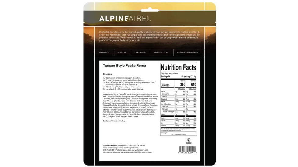 Katadyn Tuscan Style Pasta Roma, One Size, 62150