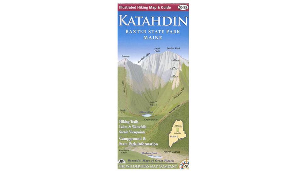 Katahdin Map/guide, 2nd Ed., Wilderness Map Company, Publisher - Wilderness Map Co