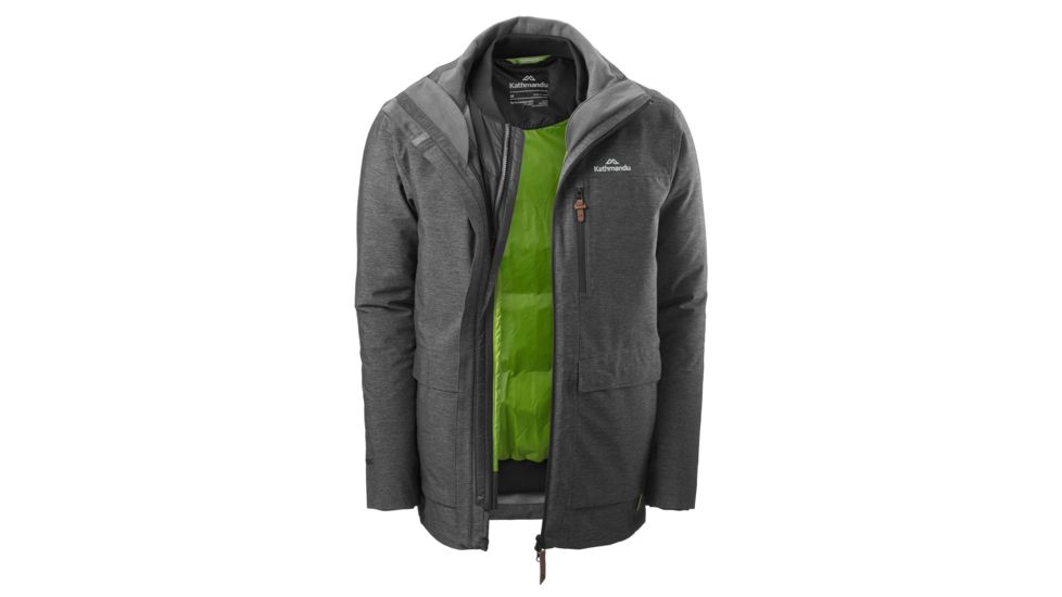 Kathmandu Benmore 5 in 1 Jkt - Mens, Black Marle, S, 14985/A29/S