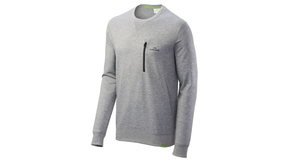 Kathmandu Federate Travel Crew - Mens, Mid Grey Marle, M, A0115/489/M