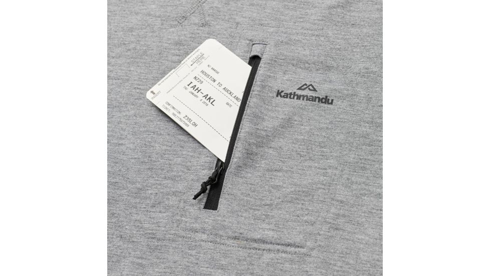 Kathmandu Federate Travel Crew - Mens, Mid Grey Marle, M, A0115/489/M