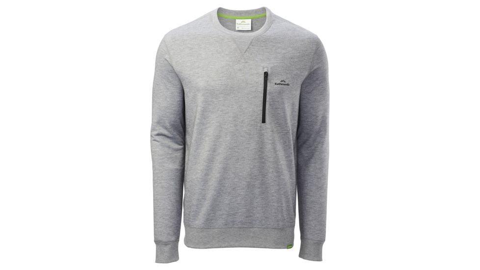 Kathmandu Federate Travel Crew - Mens, Mid Grey Marle, M, A0115/489/M