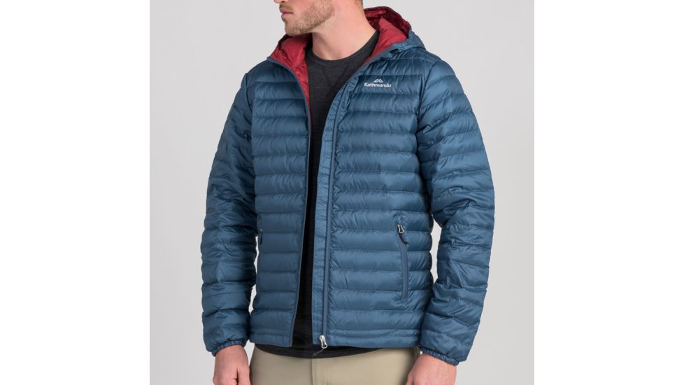 Kathmandu Heli Hooded Down Jacket - Mens, Blue Teal, L, A0268/NDK/L
