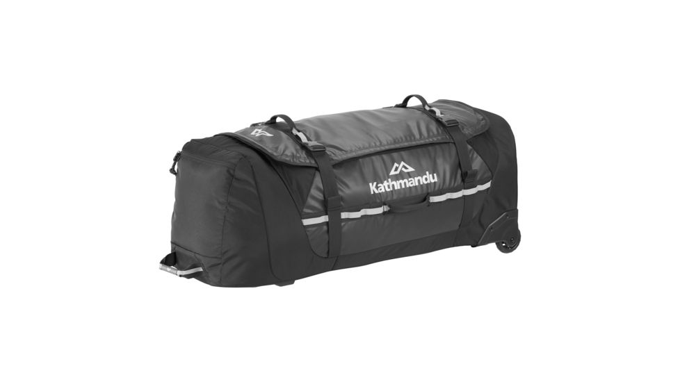 Kathmandu Super Tanker Trolley Bag, 120 Liters, V3, Black, 40753/902/120LT