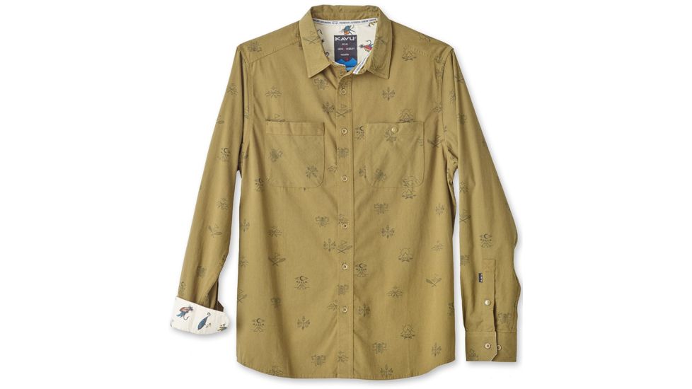 Kavu Beckler Long Sleeve Top - Men's-Lizard Camper-Small