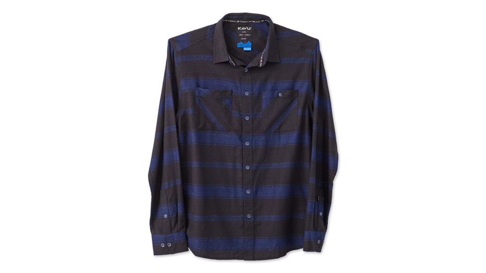 KAVU Bennett Shirt - Mens, Navy, XL, 5110-96-4