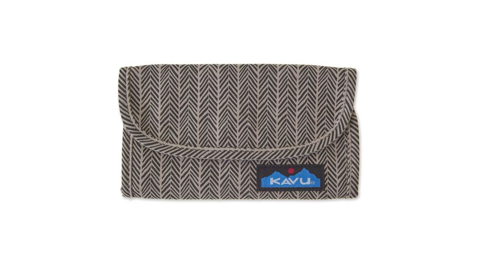 KAVU Big Spender Tri-Fold Wallet, Chevron Shower, 965-788-