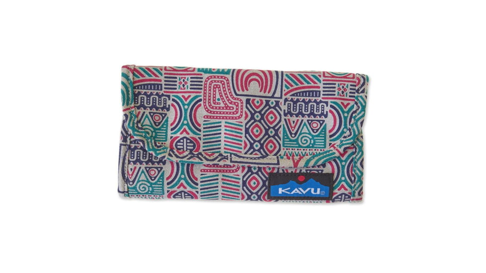 KAVU Big Spender Tri-Fold Wallet, Patchadoodle, 965-773-