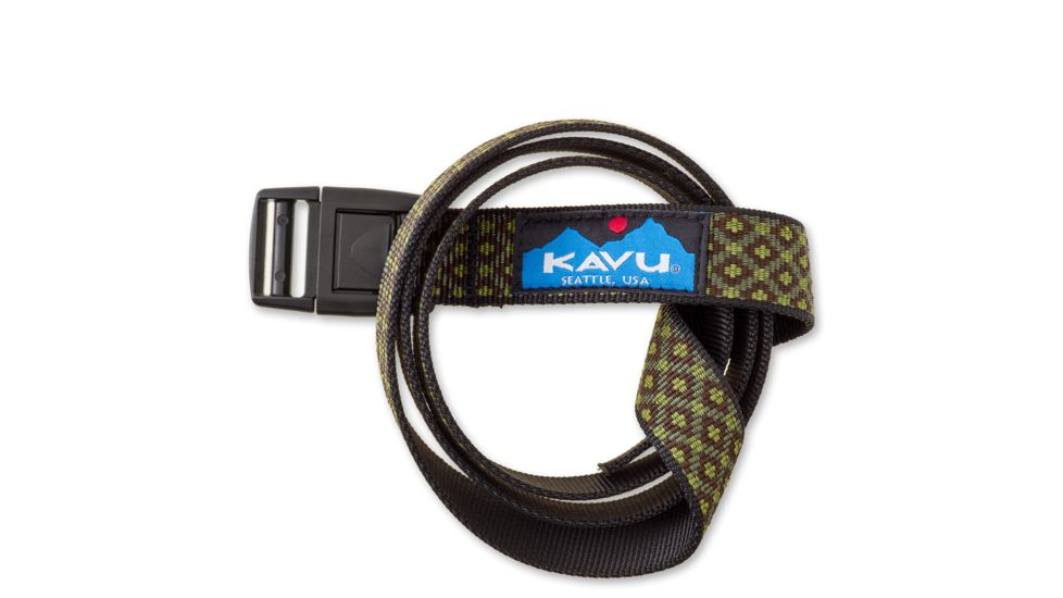 Kavu Burly Belt-Kaleid Green-One Size
