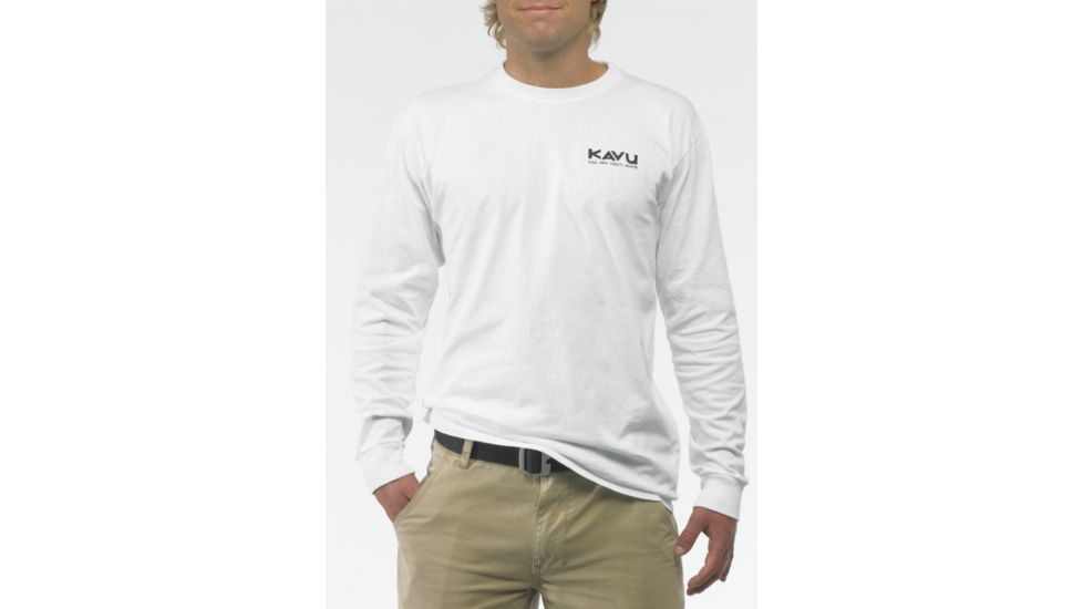 Kavu Klear Above Long Sleeve Shirt - Men's-White-Large