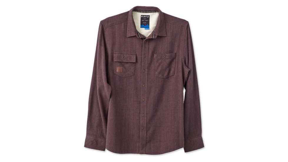 KAVU Langley Shirt - Mens, Grizzly, XL, 5039-813-4
