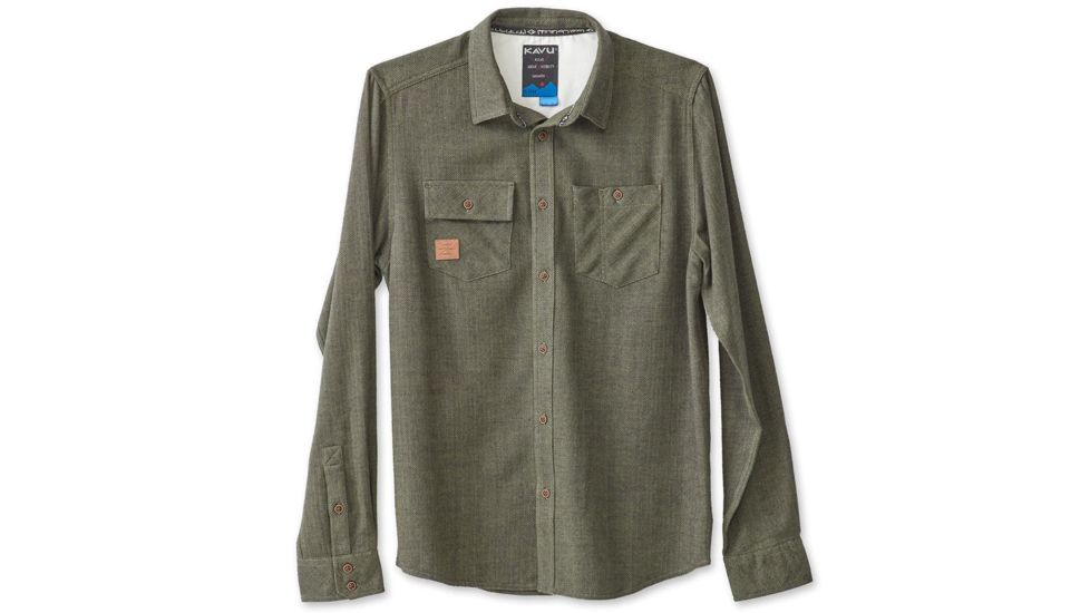 KAVU Langley Shirt - Mens, Moss, M, 5039-517-2