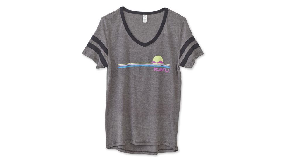 KAVU Partee T-Shirts - Womens, Ash, Small, 2100-444-1