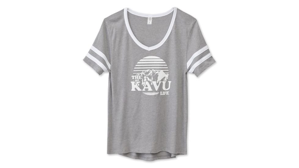 KAVU Partee T-Shirts - Womens, Cloud, Large, 2100-13-3