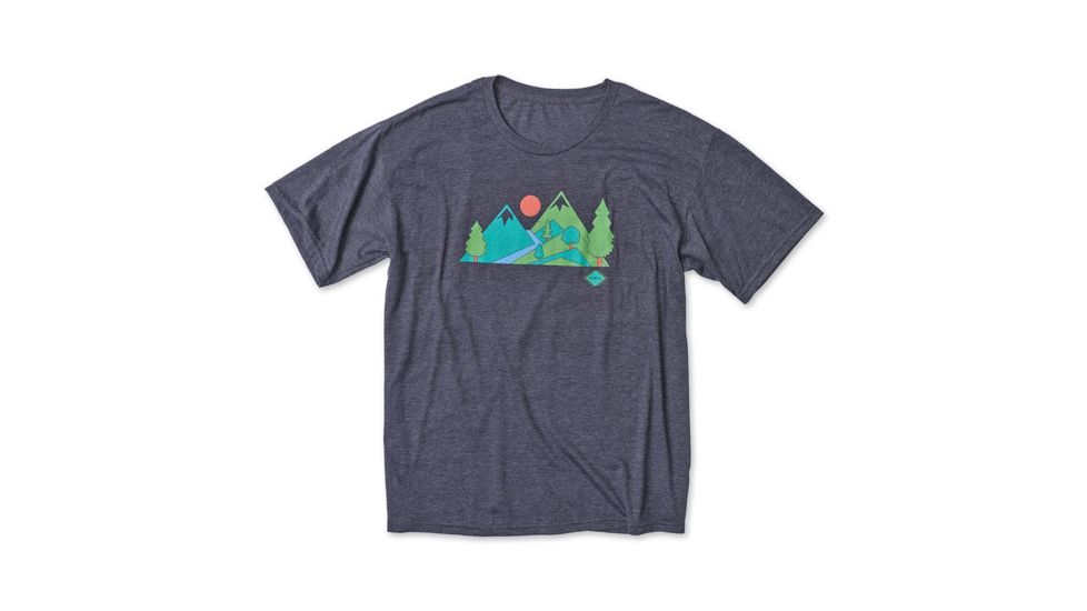 KAVU Pine Valley T Shirts - Mens, Charcoal Heather, M, 8054-532-2