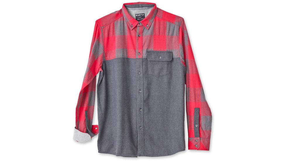 Kavu South Fork Long Sleeve Top - Men's-Lumberjack-Small