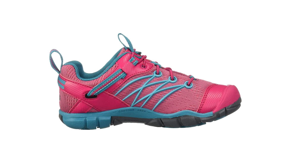 KEEN Big Kids Chandler CNX Sandals, Bright Pink/Lake Green, 1, 1020653-600-1