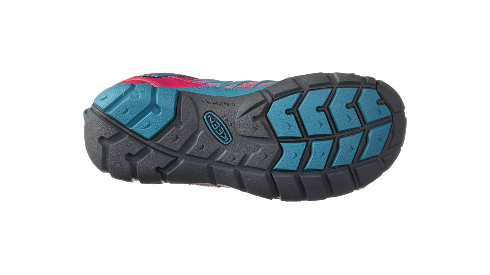 KEEN Big Kids Chandler CNX Sandals, Bright Pink/Lake Green, 1, 1020653-600-1