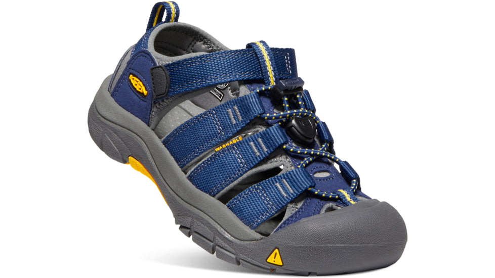 KEEN Big Kids Newport H2 Sandals, Blue Depths/Gargoyle, 3, 1009962-477-3
