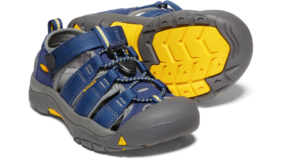 KEEN Big Kids Newport H2 Sandals, Blue Depths/Gargoyle, 3, 1009962-477-3