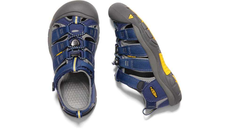 KEEN Big Kids Newport H2 Sandals, Blue Depths/Gargoyle, 3, 1009962-477-3