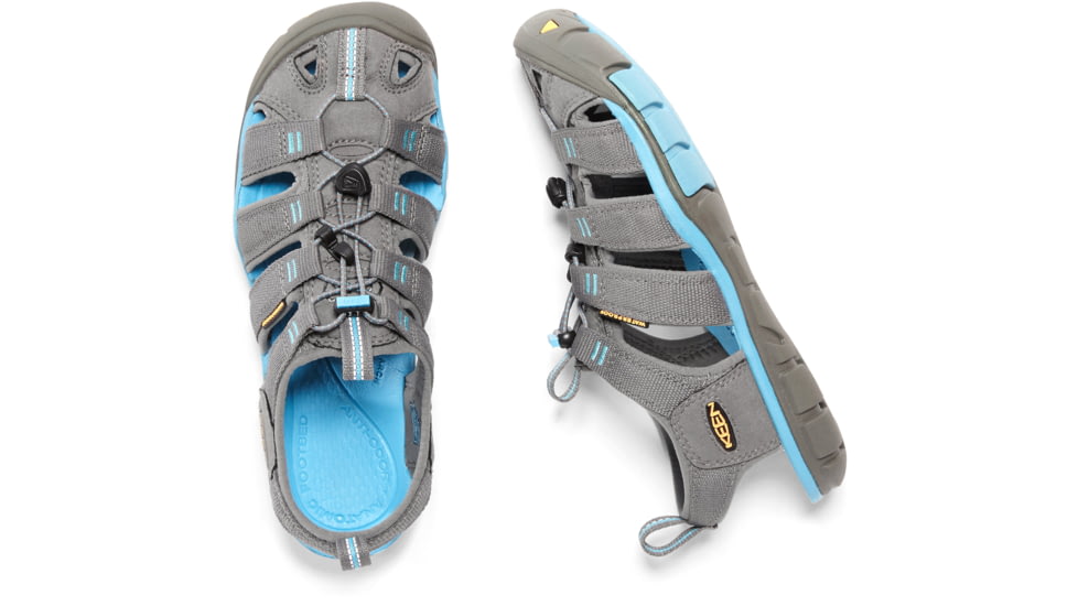 KEEN Clearwater CNX Sandals - Womens, Gargoyle/Norse Blue, 5, 1008772-020-5